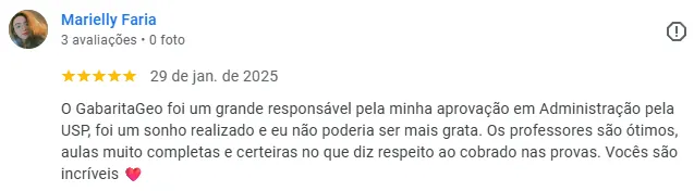 Marielly Faria — Aprovada Administração USP