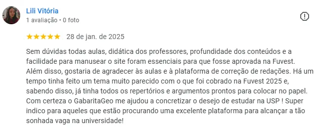 Lili Vitória — Aprovada FUVEST